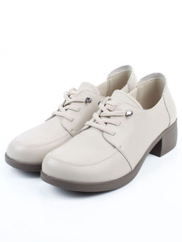 03-YDN15-23 LT. BEIGE Полуботинки женские (натуральная кожа)