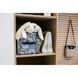 Короб стеллажный для хранения Доляна Мозаика, 252525 см, синий  фото 5