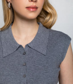 Топ #КТ060 (1), серый