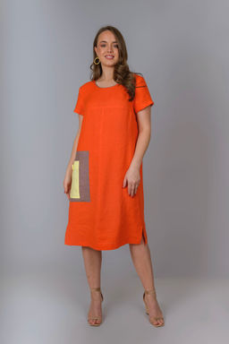 Платье 100% лен