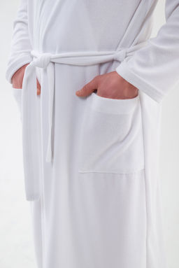 Халат мужской из махры Ренат белый макси - Амадэль фото 9