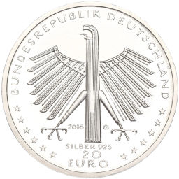 Монета 20 евро 2016 года Германия 125 лет со дня рождения Отто Дикса