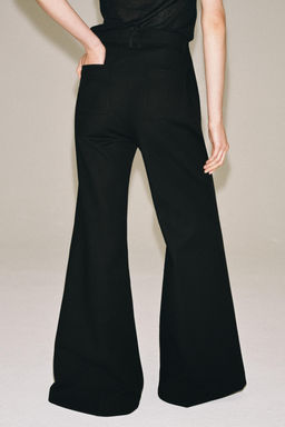 PANTAL?N FLARE ZW COLLECTION / Negro - Zara фото 3