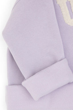 K_z _ocuk Mor Bisiklet Yaka _ardonlu Sweatshirt - U.s. polo assn фото 4