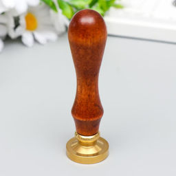 Печать для сургуча с деревянной ручкой «Дракон» 9×2.5×2.5 см
