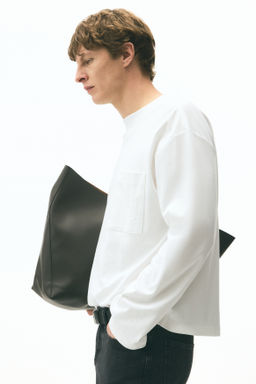 Camiseta de manga larga en punto Loose Fit - H&m фото 8