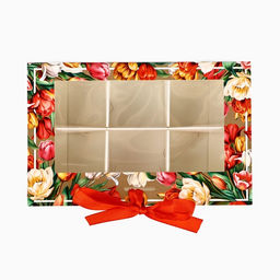 Цена за 5 шт. Коробка под 6 конфет с ячейками Самой прекрасной 14.5?9.5?3.5 см