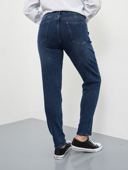 Утепленные женские джинсы мом с начесом - Mossmore фото 8