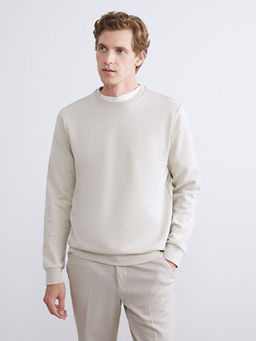 Bisiklet Yaka Erkek Sweatshirt