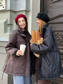 Куртка-парка женская, черная - Inzibe фото 8