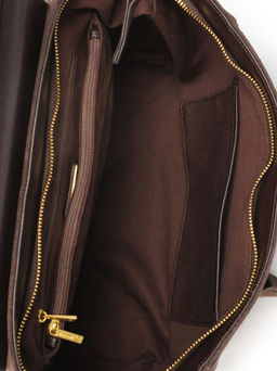 LACCOMA сумка АМ2244-2Ф-шоколадный натуральная замша  фото 4