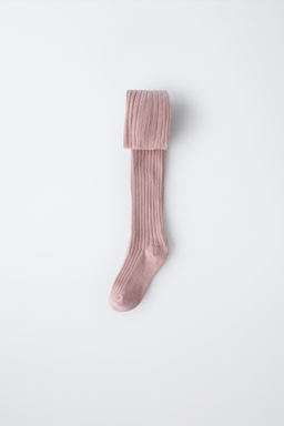 PLAIN RIBBED TIGHTS - Zara фото 4
