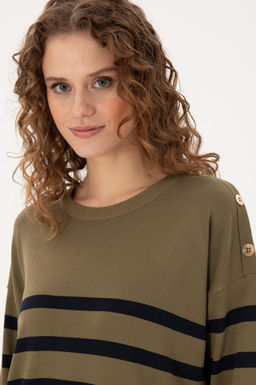 Женский свитер цвета хаки Неожиданная скидка в корзине - U.s. polo assn фото 2