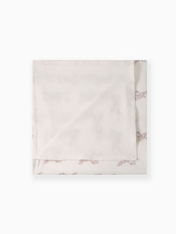 Покрывало Крошка Я «Зайка» 100×130 см, муслин, 4 слоя, хлопок 100%