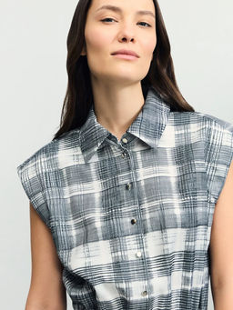 Платье миди в клетку / Zarina