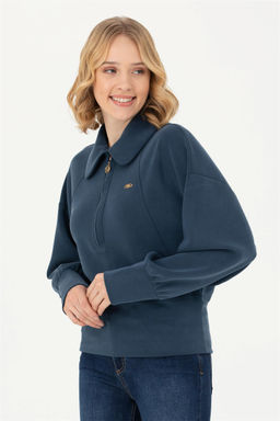 Женский темно-синий свитшот - U.s. polo assn фото 8