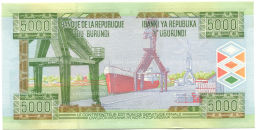 Банкнота 5000 франков 2013 года Бурунди