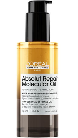Масло двухфазное для восстановления Absolut Repair Molecular Oil, 90 мл - Loreal professionnel фото 2