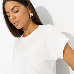 Футболка в рубчик Искусство строить глазки - Charutti фото 9