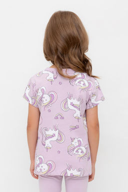 Crockid _ КР 302326/ледяная орхидея,единороги к539 фуфайка (футболка) для дев  фото 2