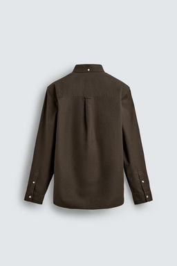 CAMISA ESTRUCTURA OXFORD / Marr?n - Zara фото 7