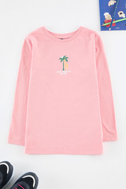 Gul Kurusu Erkek Cocuk S?rt Bask?l? Orme T-Shirt TKDAW25TS00030 - Trendyolmilla фото 3