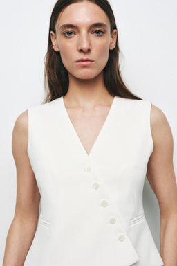 ZW COLLECTION ASYMMETRIC WAISTCOAT - Zara фото 9