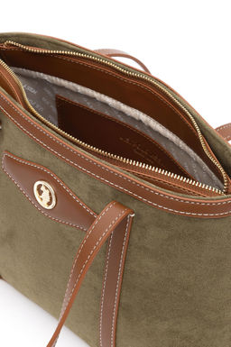 Женская сумка цвета хаки - U.s. polo assn фото 4