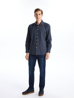 Regular Fit Uzun Kollu ?izgili Erkek G?mlek