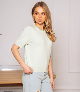 Футболка #ОКТ185001, мята - Dommod фото 2