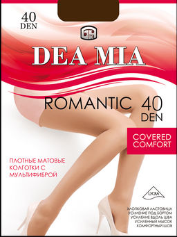 Колготки классические DEA MIA ROMANTIC 40 графит