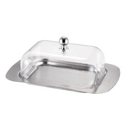 Масленка из нержавеющей стали с акриловой крышкой (R-1700) - Marusya фото 2