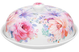 Блинница 23*23*9,5 см "Акварель" фарфор NEW BONE CHINA