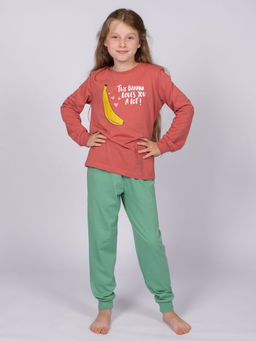 Пижама для девочки (джемпер+брюки) 91270 Lets go