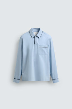 JACQUARD PYJAMA POLO SHIRT - Zara фото 7