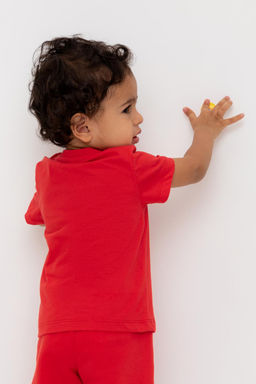 Crockid _ КР 302719/красный к548 фуфайка (футболка) д/мал яс  фото 3