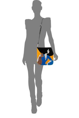 Сумка с аппликацией ДС-392-243-SALE черный+желтый - Protege фото 4