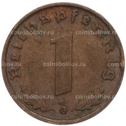 Монета 1 рейхспфенниг 1939 года G Германия