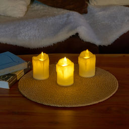ULD-F062 WW CANDLE SET3 Фигура светодиодная Свеча на батарейках LR44 (в/к), в составе набора из 3 штук. 1 светодиод. Теплый белый свет. TM Uniel - Volpe фото 5