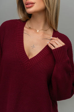 Женский вязаный джемпер оверсайз Happyfox - Happy fox фото 4