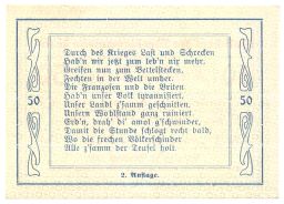 50 геллеров 1920 года Австрия  Нотгельд