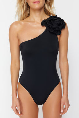 Siyah Aplike Detayl? Tek Omuz Kapl? Brazilian Mayo TBESS23MA00401