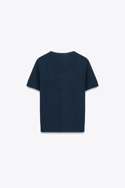 PLAIN KNIT SHORT SLEEVE TOP - Zara фото 29