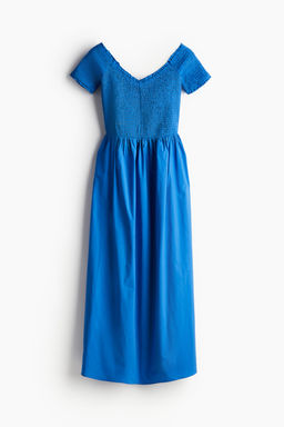 Vestido off-the-shoulder con cuerpo nido de abeja - H&m фото 5