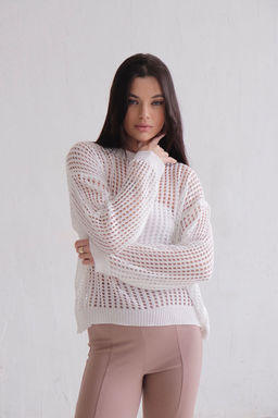 Martichelli Джемпер-сеть белый фото 22