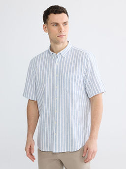 Regular Fit ?izgili Erkek G?mlek