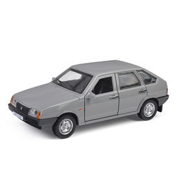 Машина металл ВАЗ-2109 "Спутник" 12 см, (двери, багаж, серебряный) инерц., в коробке