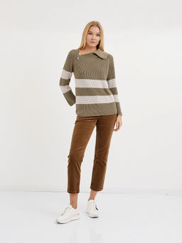 брюки женские укороченные из микровельвета