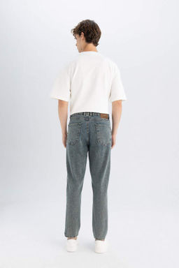 Джинсовые брюки узкого кроя в стиле 90-х годов - Defacto фото 6