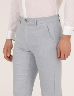 A__k Mavi Slim Fit Beli Lastikli Chino Pantolon - Pierre cardin фото 7